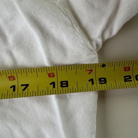 Dharma Trading Co. Short Sleeve Collared Button Up White Pocket Shirt Size Med - Picture 6 of 10